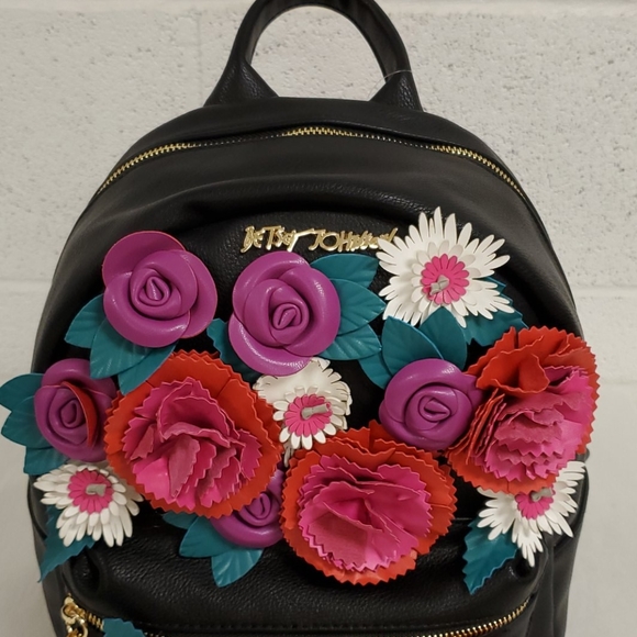 betsey johnson rose backpack